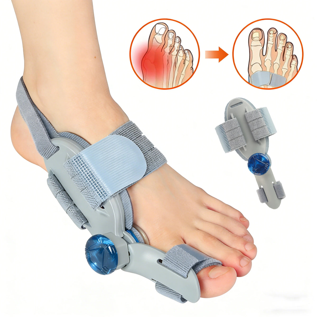 Adjustable Bunion Corrector with Toe Support