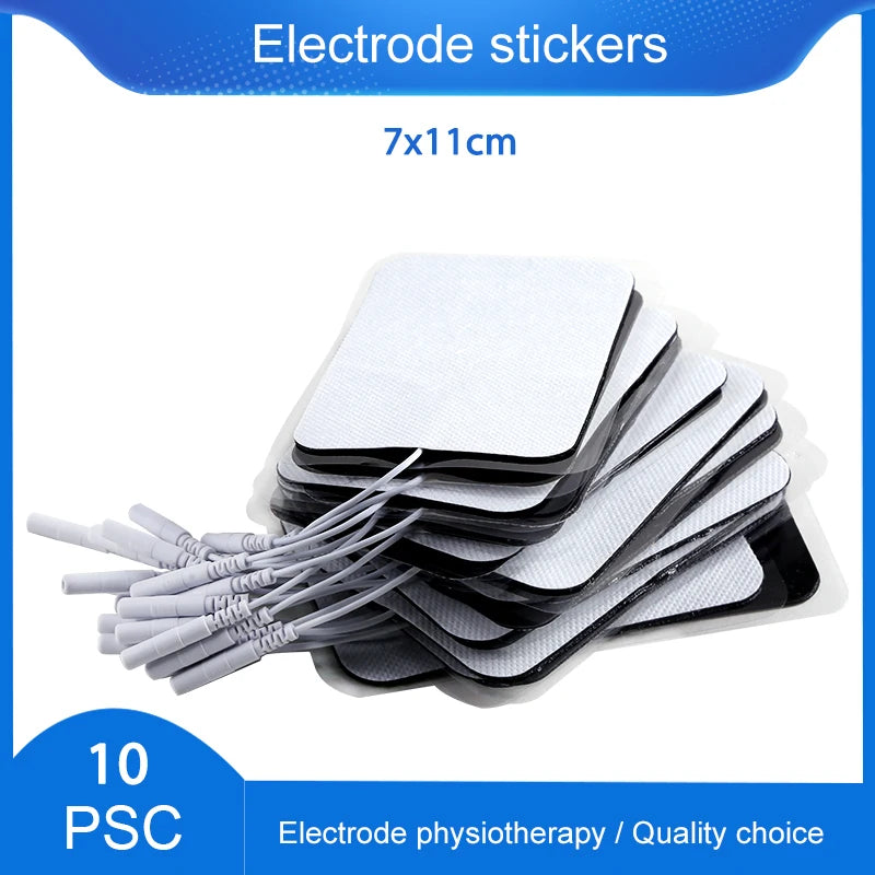 10 Reusable TENS Electrode Pads with Conductive Gel
