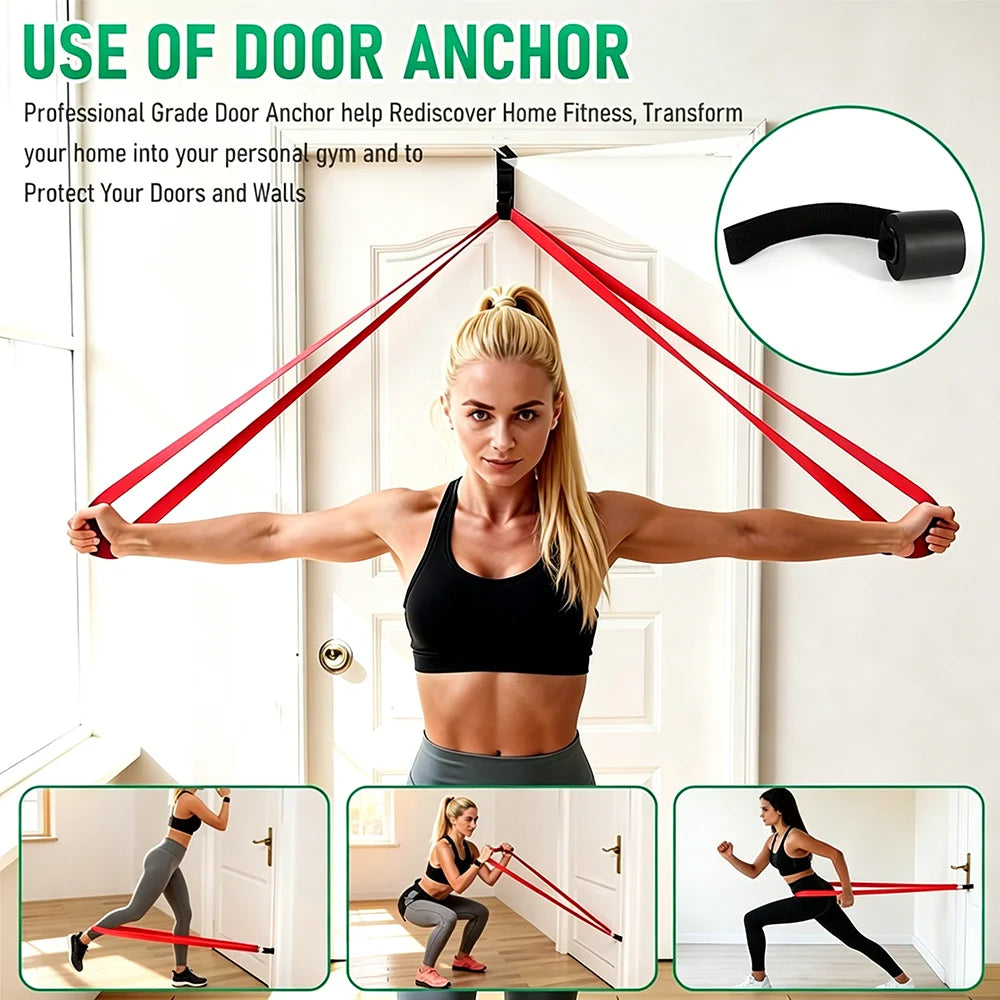 10-Piece Resistance Bands Set with Pull Straps