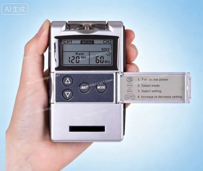 7000 Digital TENS EMS Muscle Stimulator, 2-Channel with 5 Modes