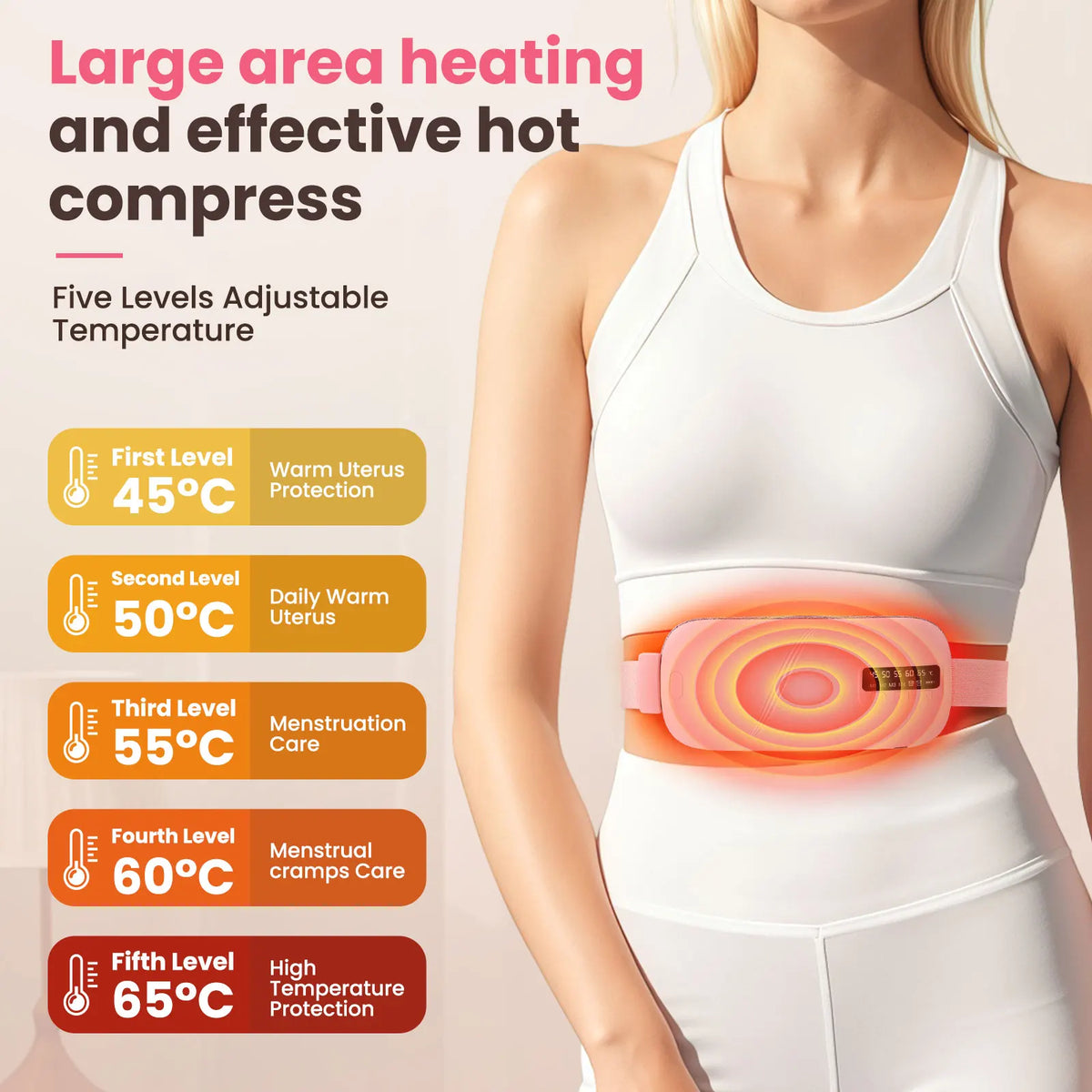 Waist Heating Belt with Vibration Massage