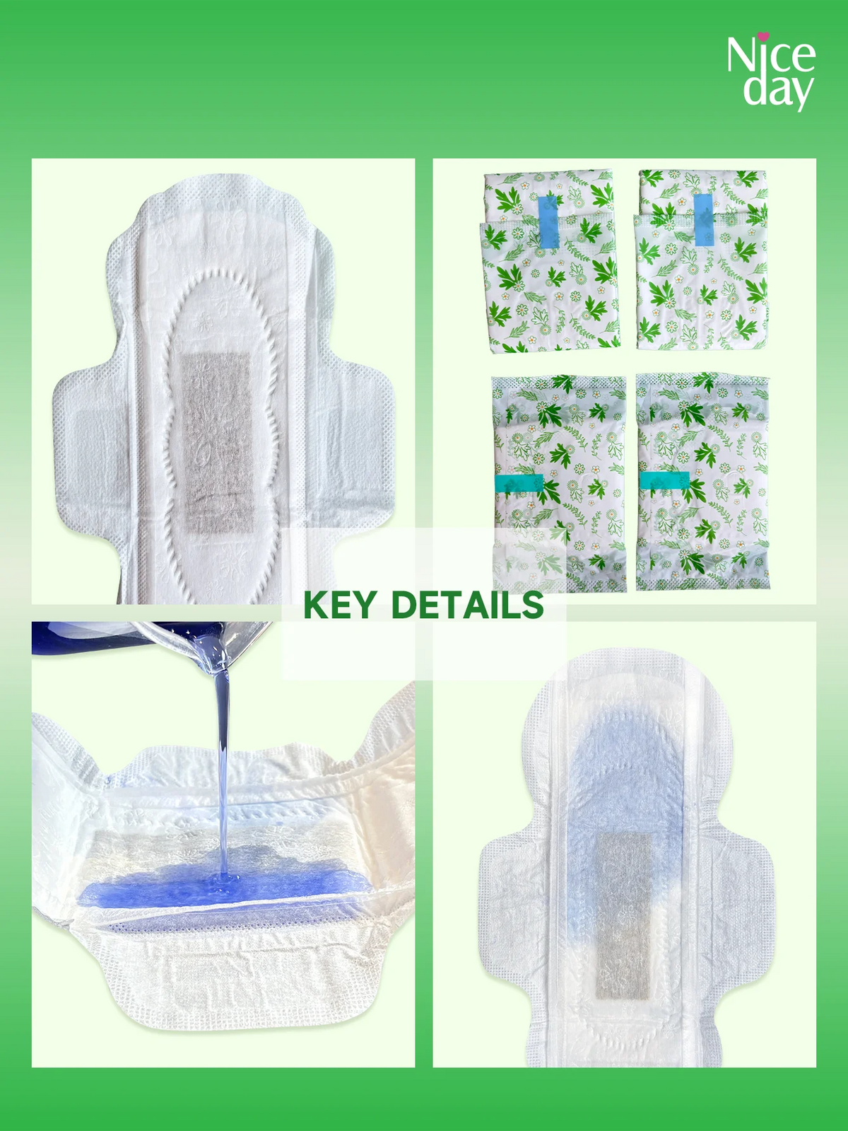 Mild Incontinence Pads for Urine and Menstrual Fluid
