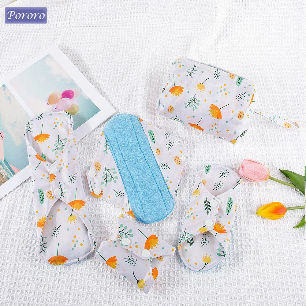 Reusable Incontinence Pads, 5-Piece Set