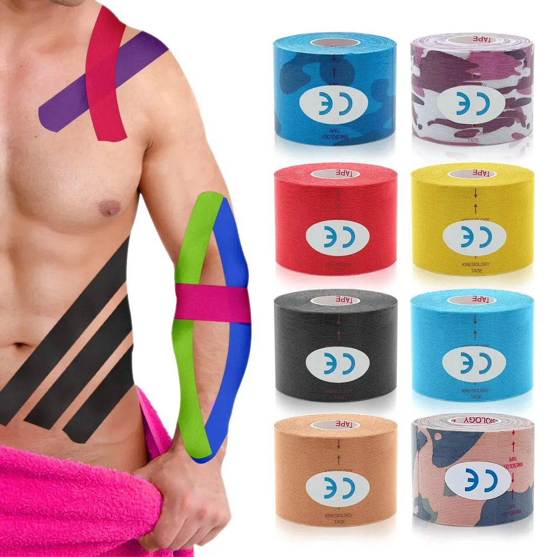 Waterproof Cotton Kinesiology Tape for Sports