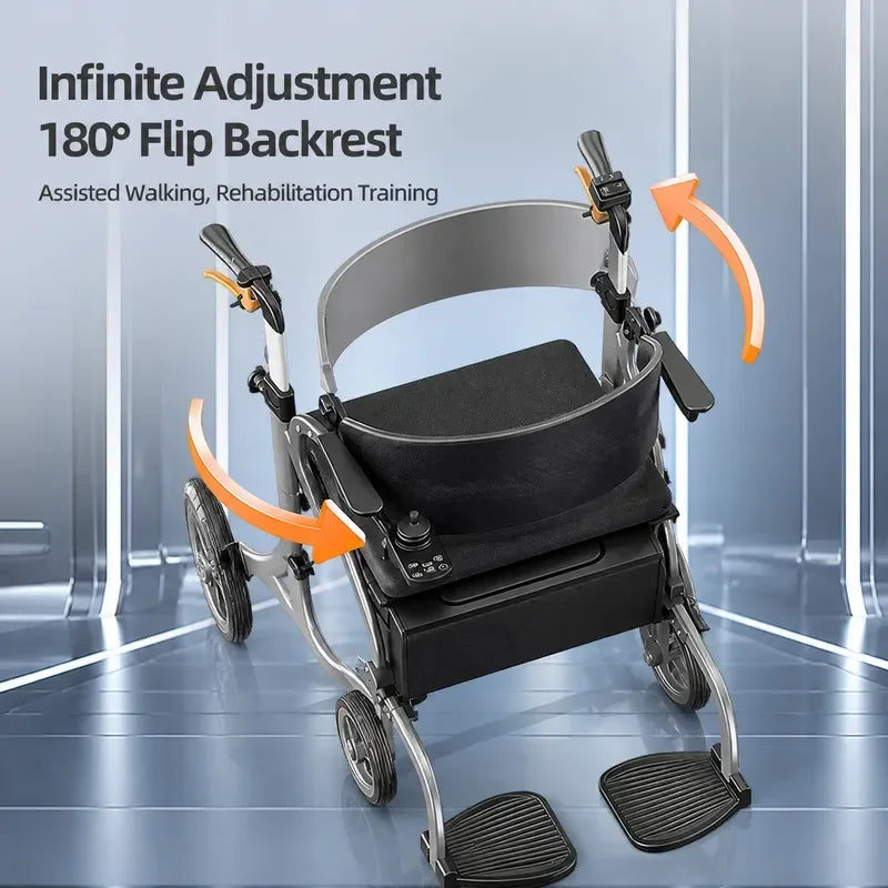 Electric Walker with Seat