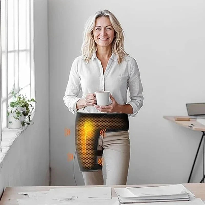 Full-Wrap Hip Support Brace with Massager and Heating, USB-Powered