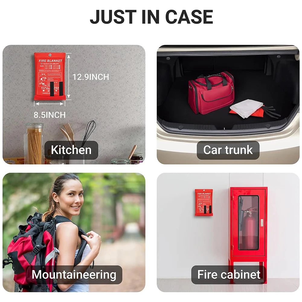 Fiberglass Fire Blanket for Kitchen & Home