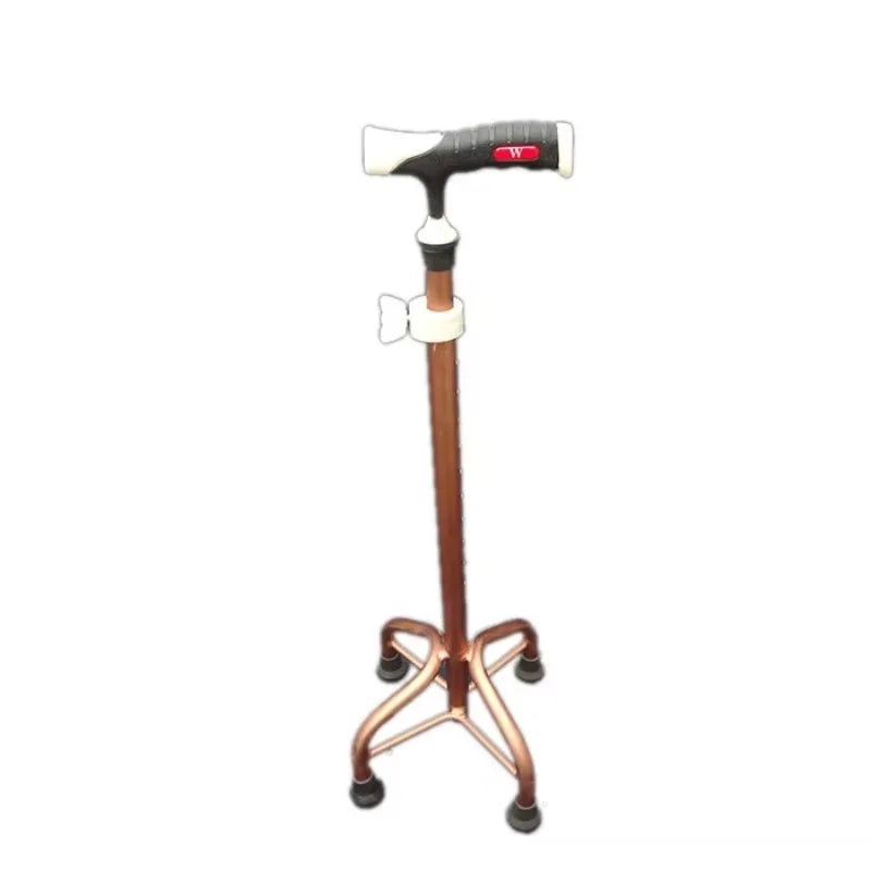 Folding Four-Legged Walking Stick with Cane Tips