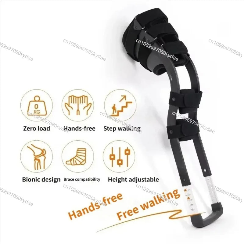 Telescoping Single-Leg Hands-Free Walking Aid