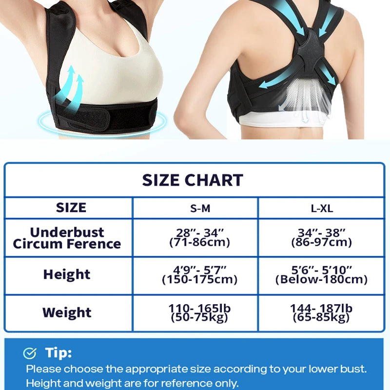 Adjustable Shoulder Posture Corrector for Adults