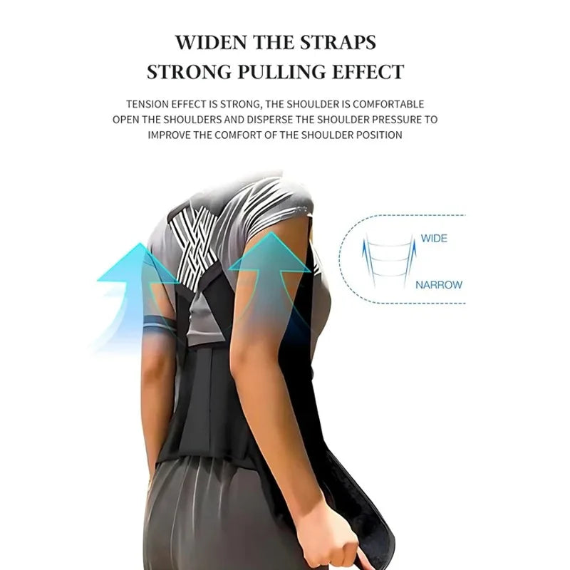Breathable Back Posture Corrector with Shoulder Support