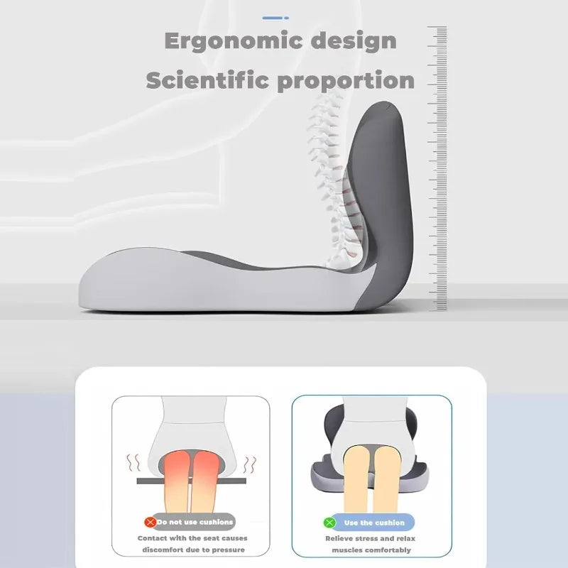L-Shaped Memory Foam Seat Cushion with Lumbar Support