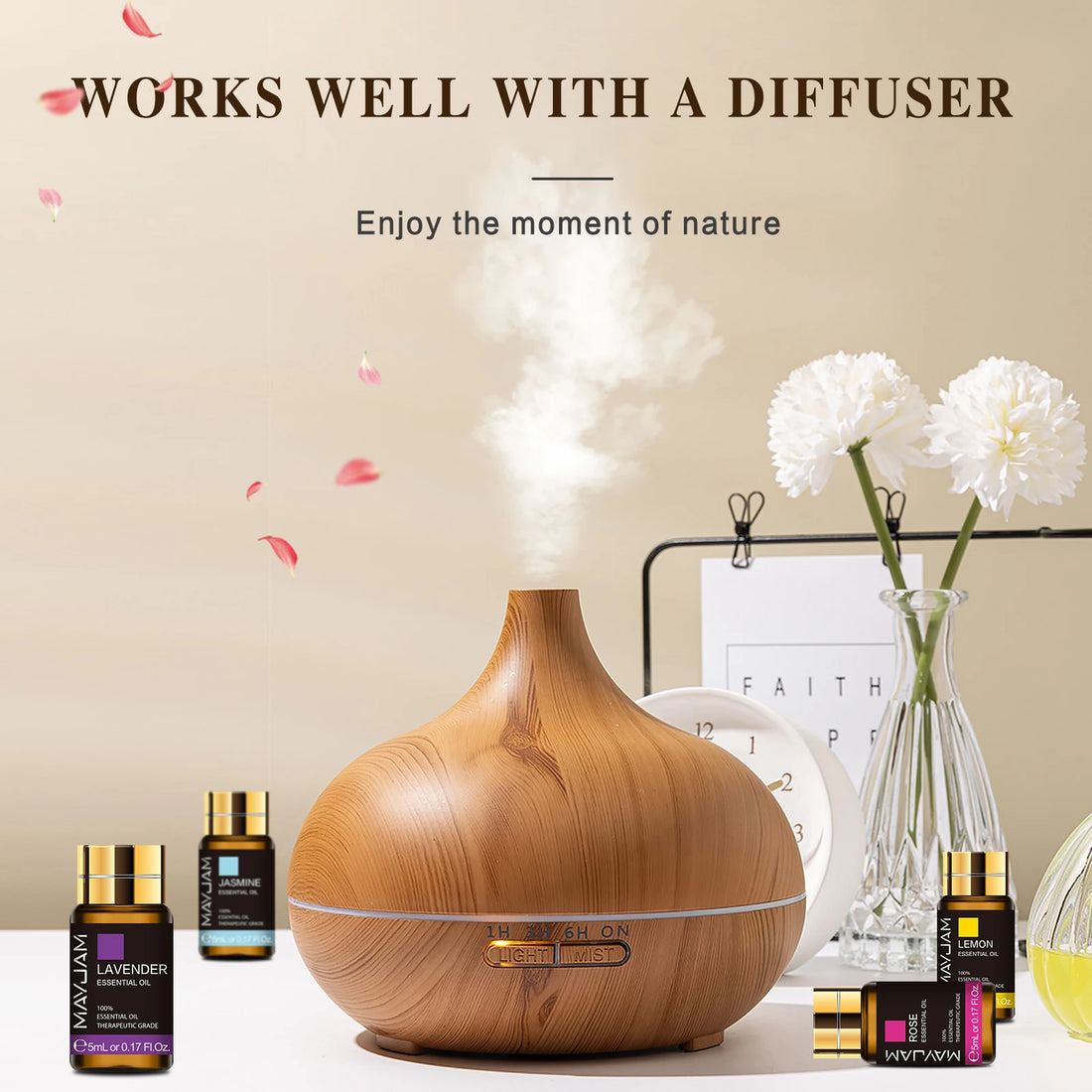 35-Piece Essential Oil Set for Diffusers and Home Use