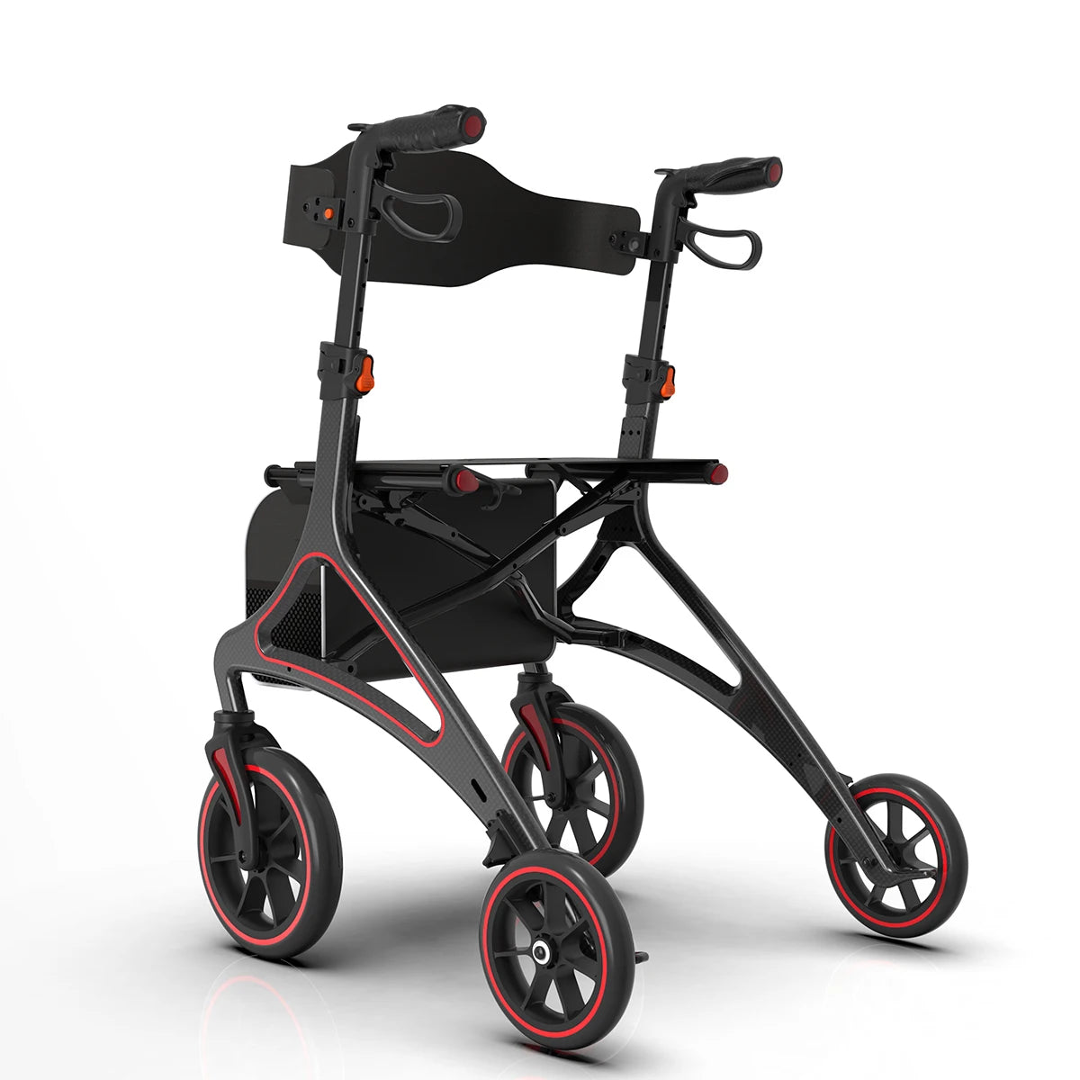 Foldable Rollator Walker with Seat
