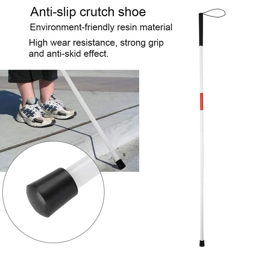 Reflective Folding Cane for Visual Impairment