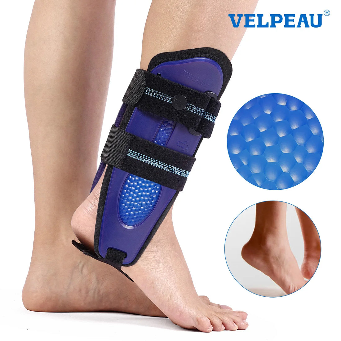 Adjustable Ankle Brace for Left or Right Foot