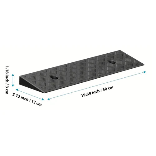 Rubber Curb Ramps, 2-Pack