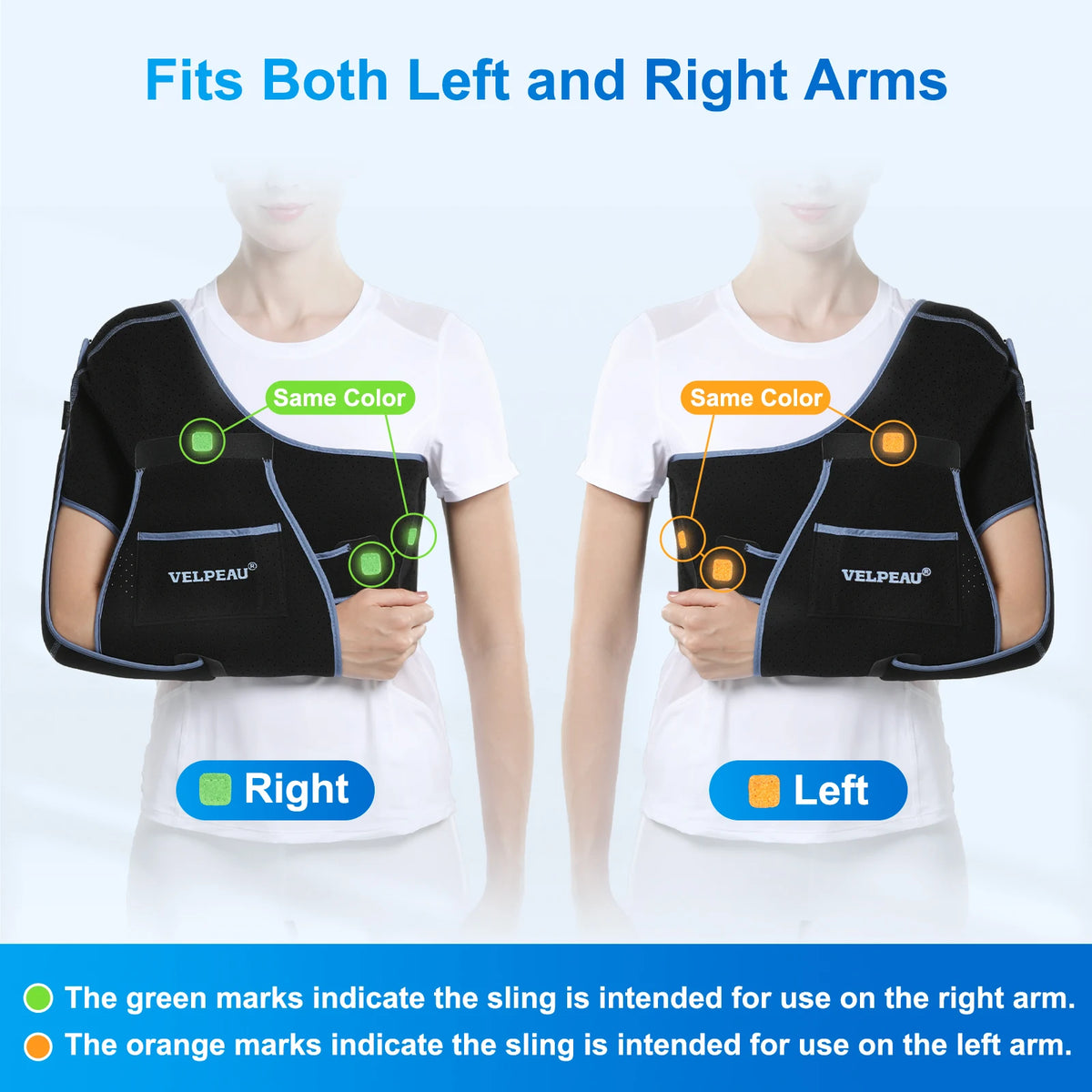 Adjustable Arm Sling for Left or Right Arm