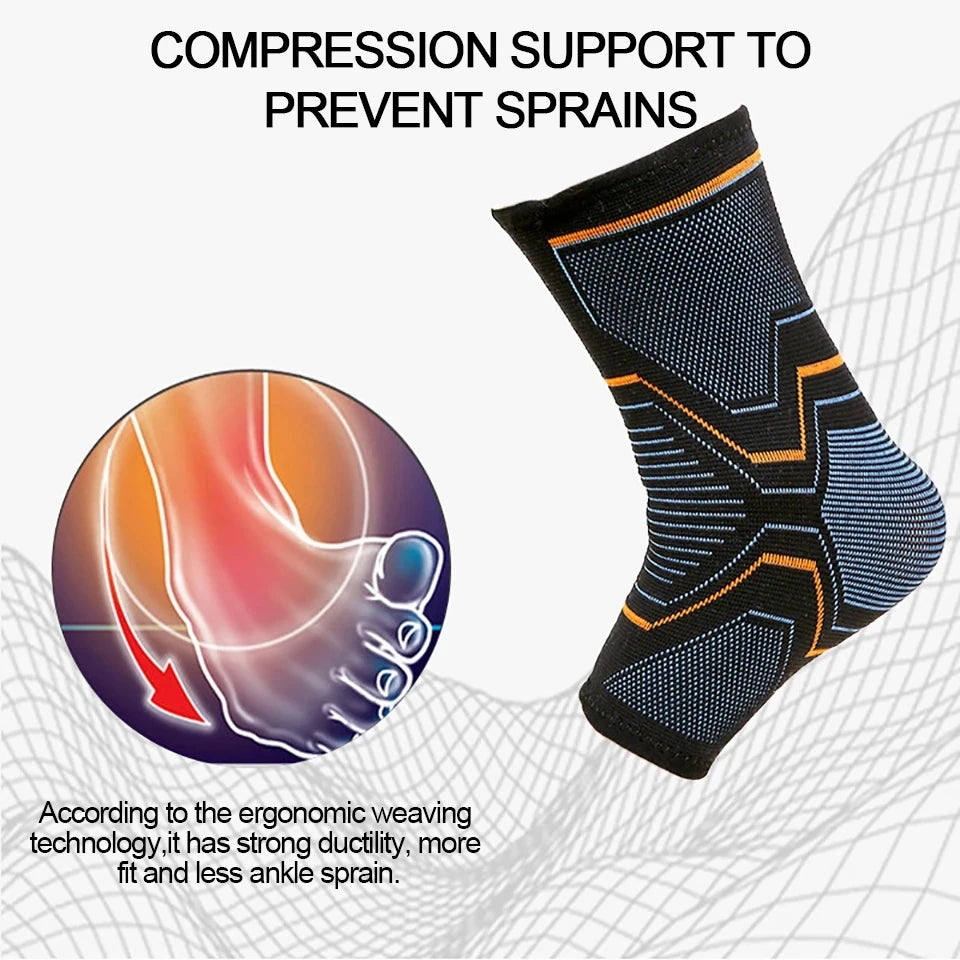 Medwell Elastic Knitted Ankle Support Brace for Sports
