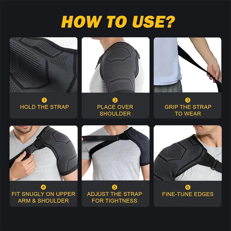 Adjustable Shoulder Brace for Left or Right Shoulder