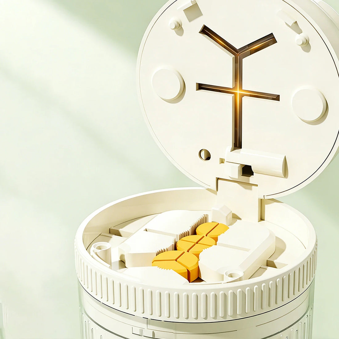 Portable Pill Splitter, Cutter and Grinder with Pill Box