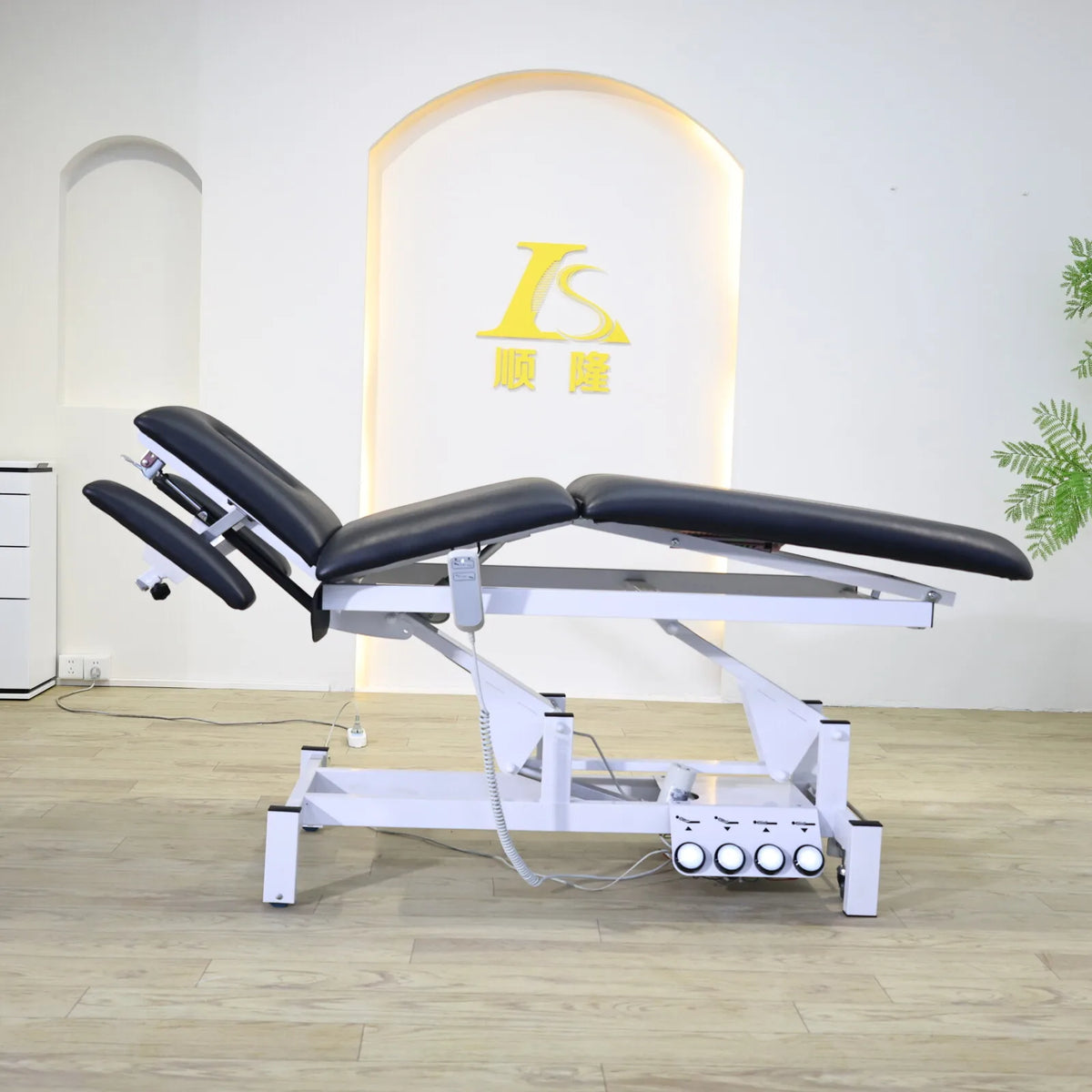 Electric Adjustable Treatment Table with Face Hole