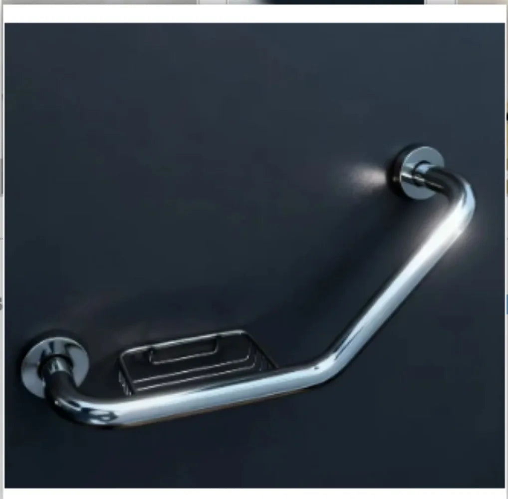 135-Degree Angled Stainless Steel Grab Bar
