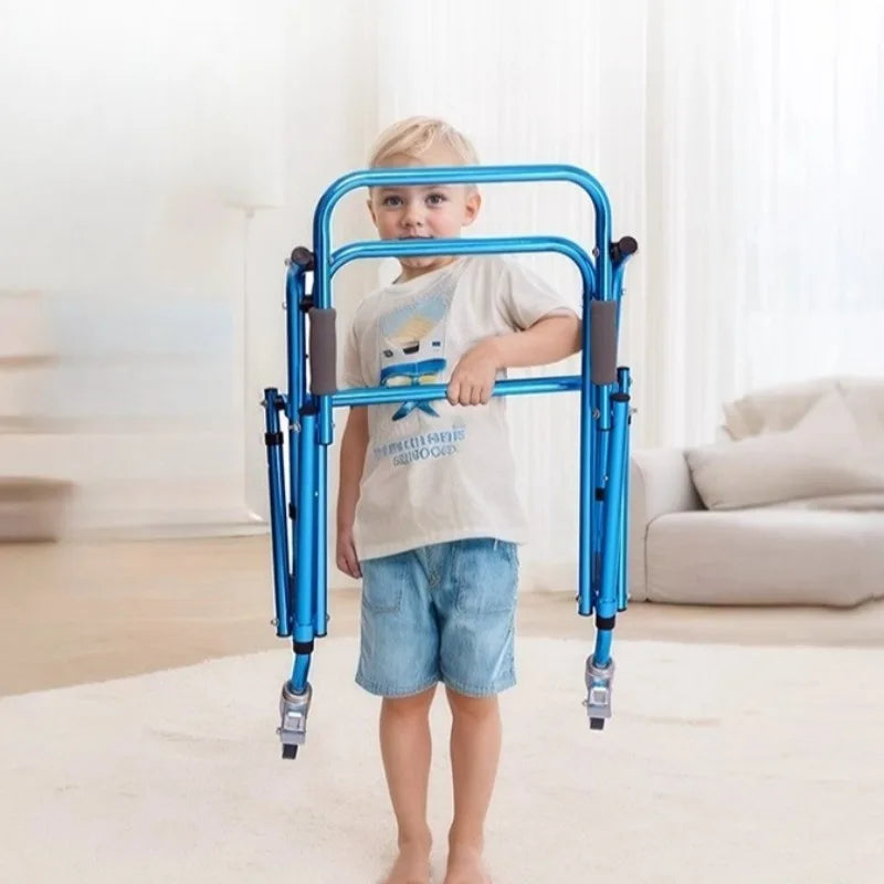 Foldable Four-Wheel Walker for Children