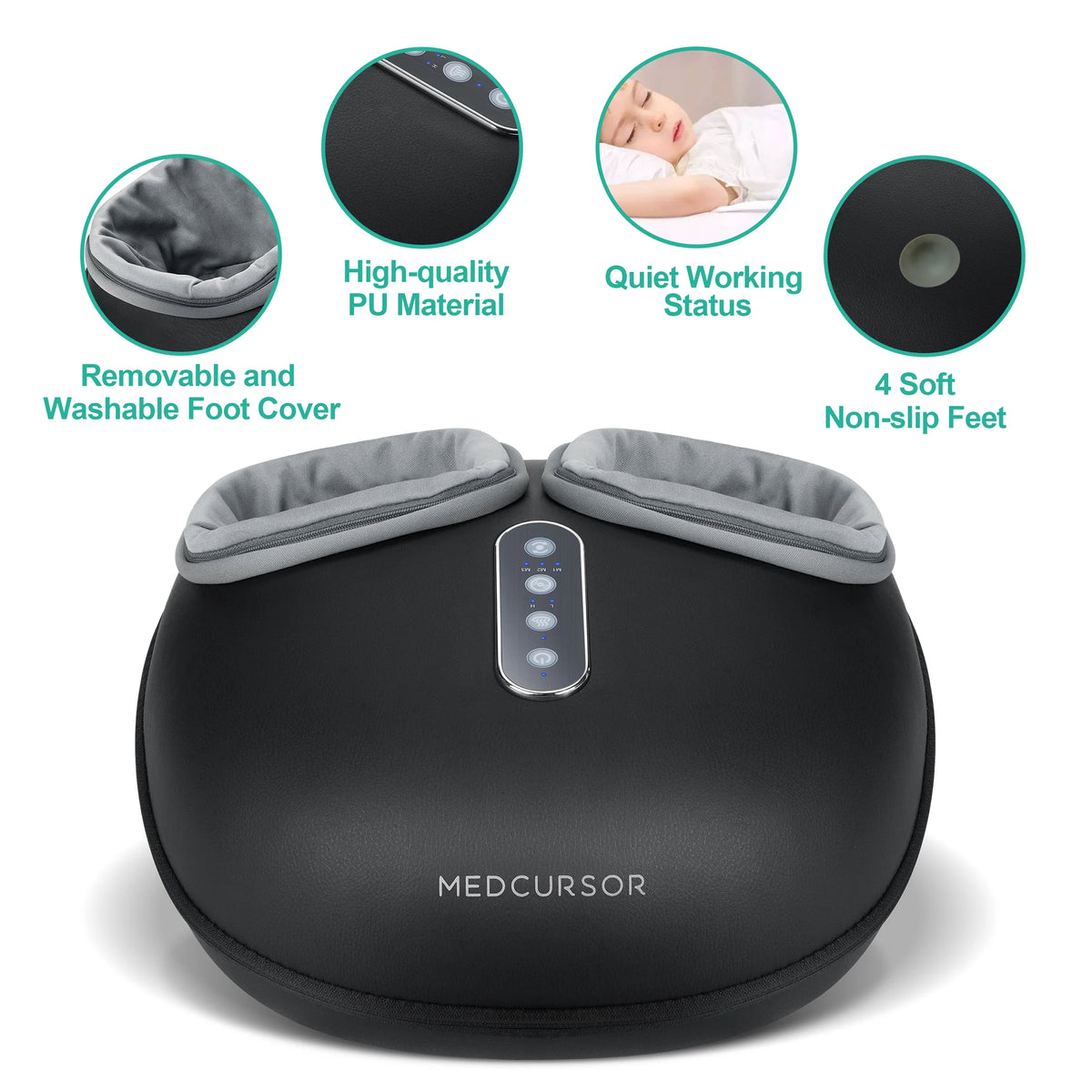 Shiatsu Foot Massager with Heat and Rollers