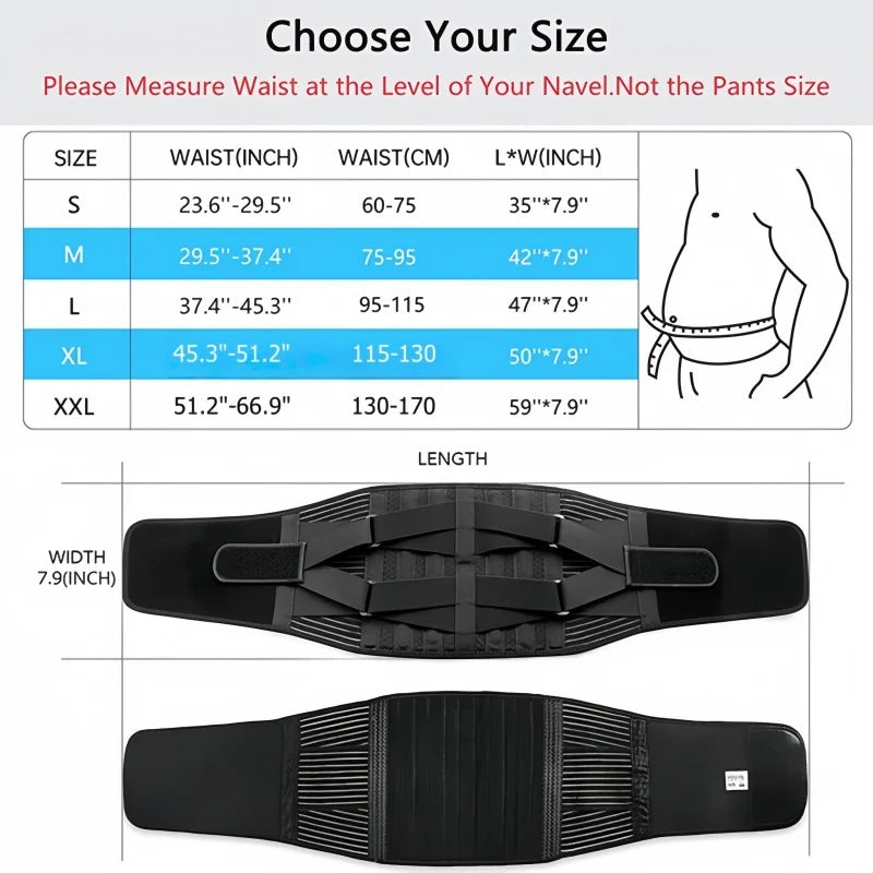 Double-Pull Lumbar Support Belt