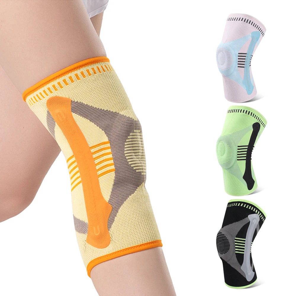 Knee Brace with Patella Pad and Side Stabilizers