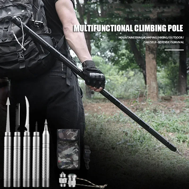 105 cm Outdoor Walking Stick with Straight Grip