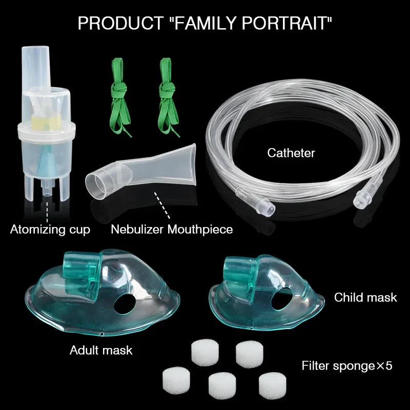 Nebulizer Cup Set with Mask, Hose and Filters