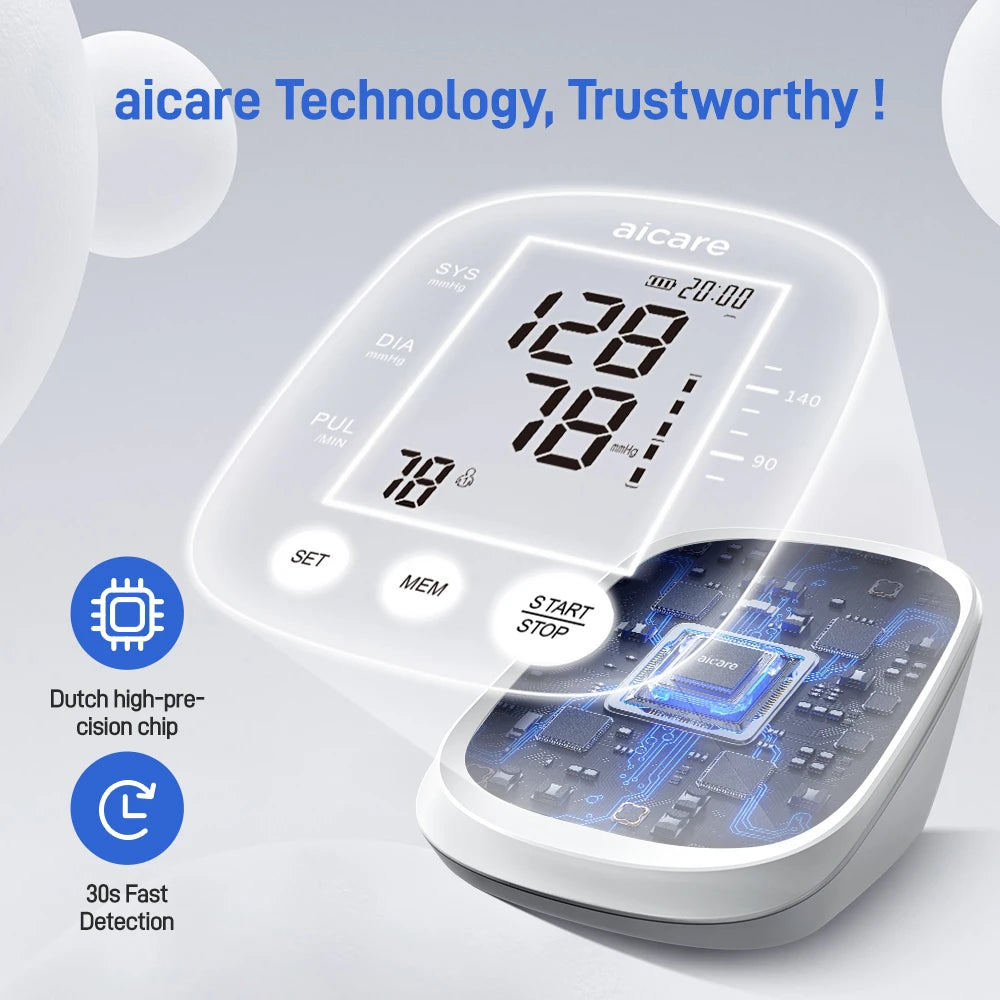 Automatic Upper Arm Blood Pressure Monitor, 22-42 cm Large Cuff