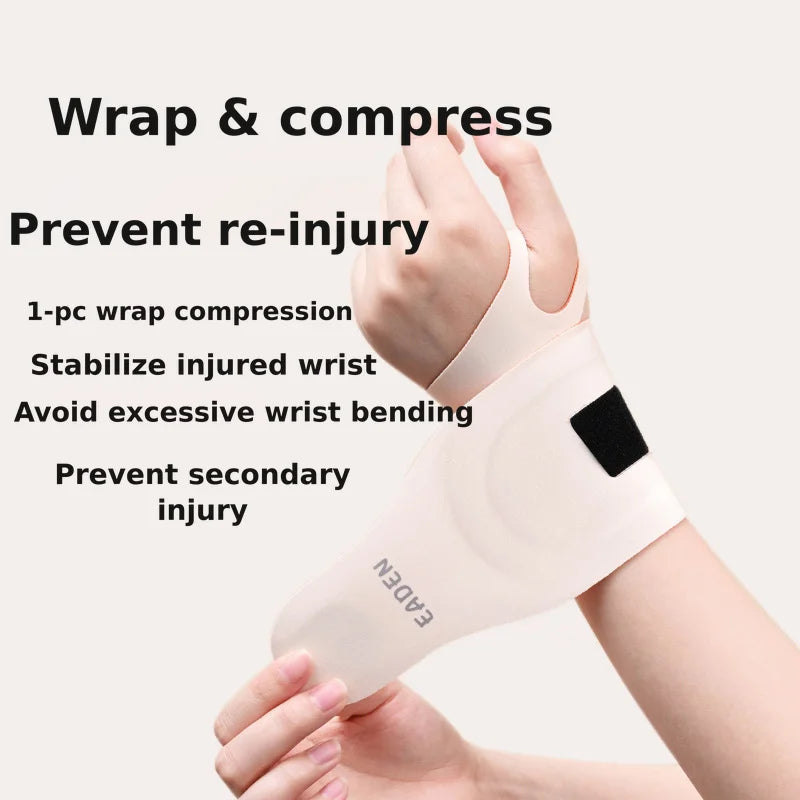 Elastic Wrist Support Wrap with Reusable Gel Ice Pack