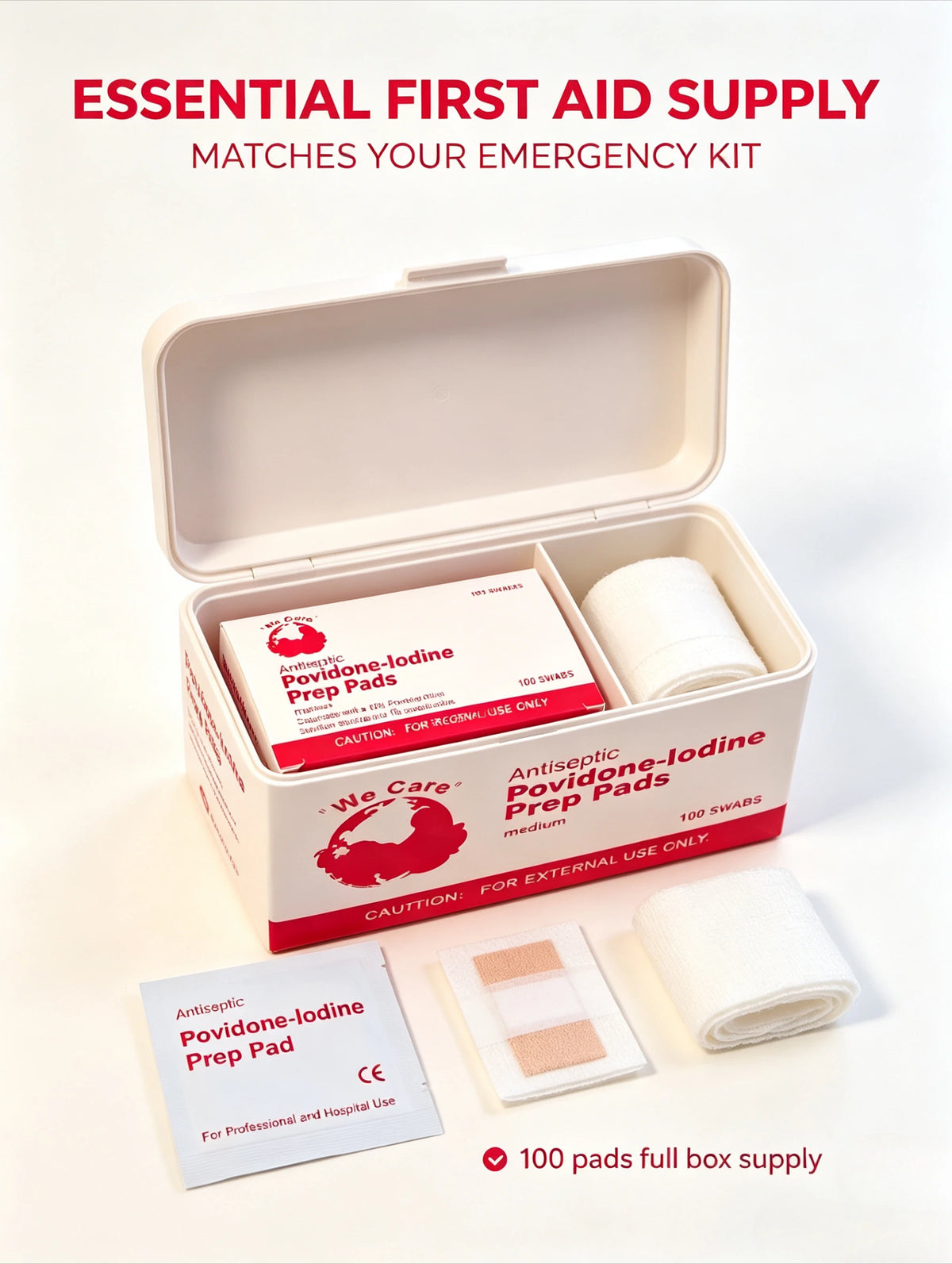 Individually Wrapped Povidone-Iodine Wipes