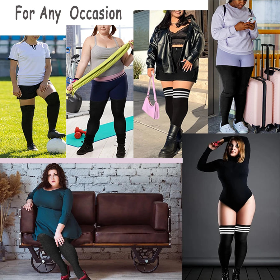 Thigh-High Over-Knee Socks for Sports and Costumes
