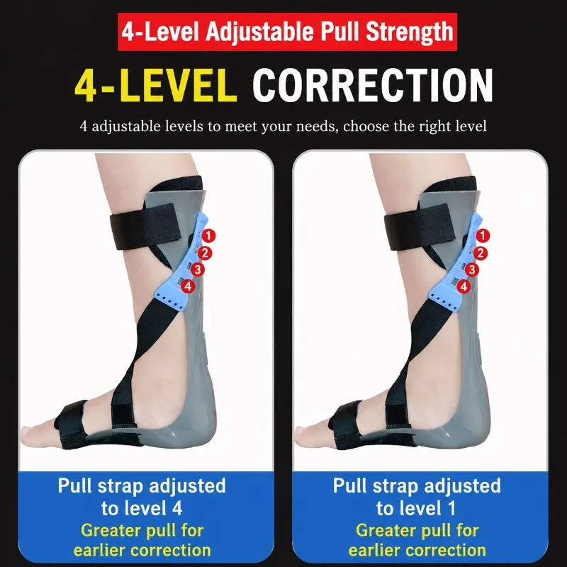 Adjustable Foot Drop Ankle-Foot Orthosis Brace