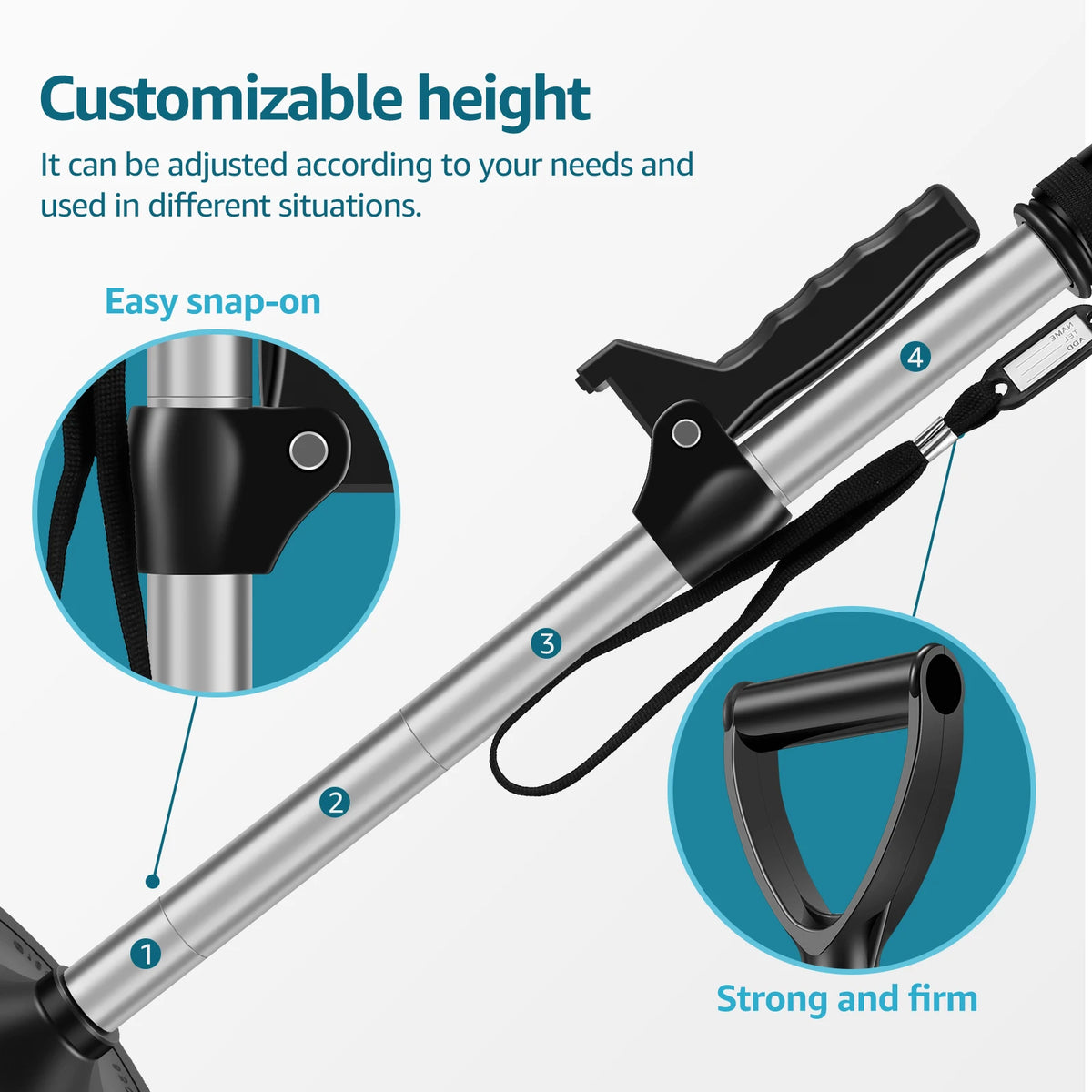 Adjustable Nonslip Standing Aid Support