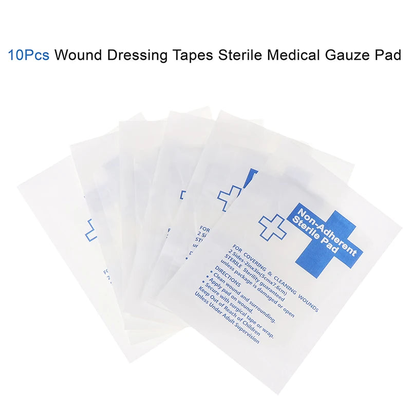 10-Piece Waterproof Non-Adherent Gauze Pads