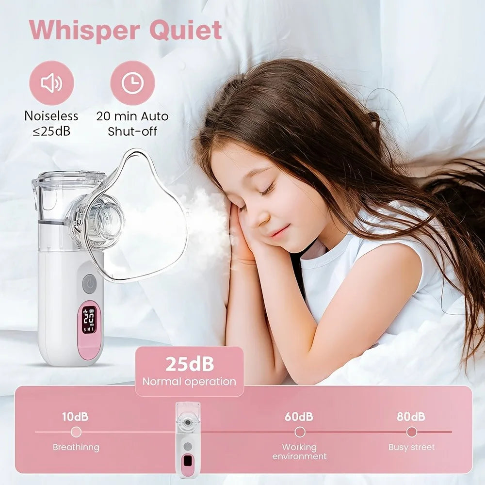 Handheld Mesh Nebulizer with LED Display