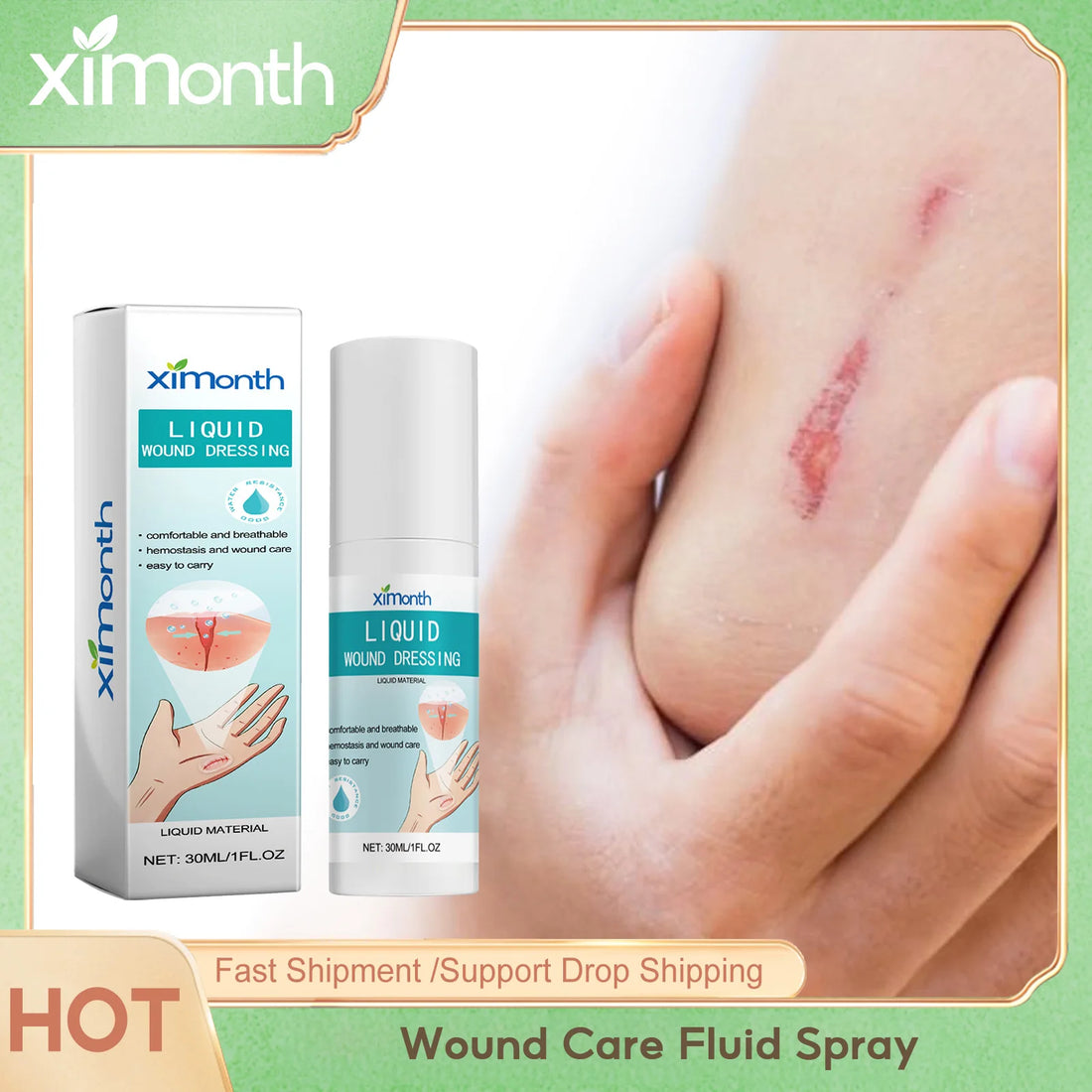 Waterproof Liquid Bandage Spray, 30 ml