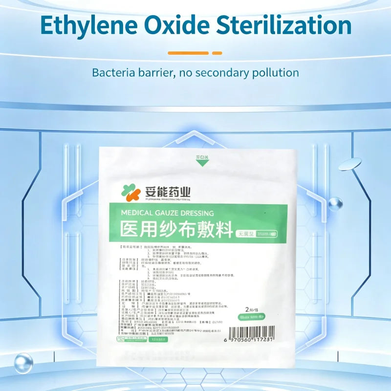 V-Shaped Pre-Cut Tracheostomy Dressing, Sterile Gauze Pads