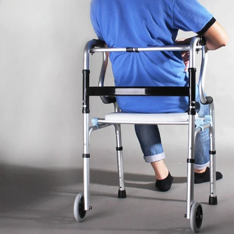 Four-Legged Walker with Cushioned Seat