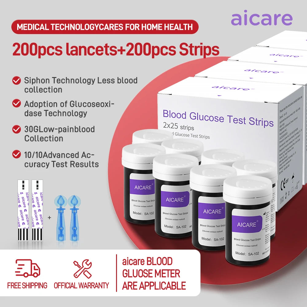 Medwell Blood Glucose Test Strips and Lancets