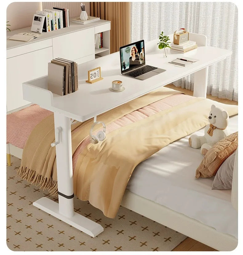 Adjustable Rolling Overbed Desk
