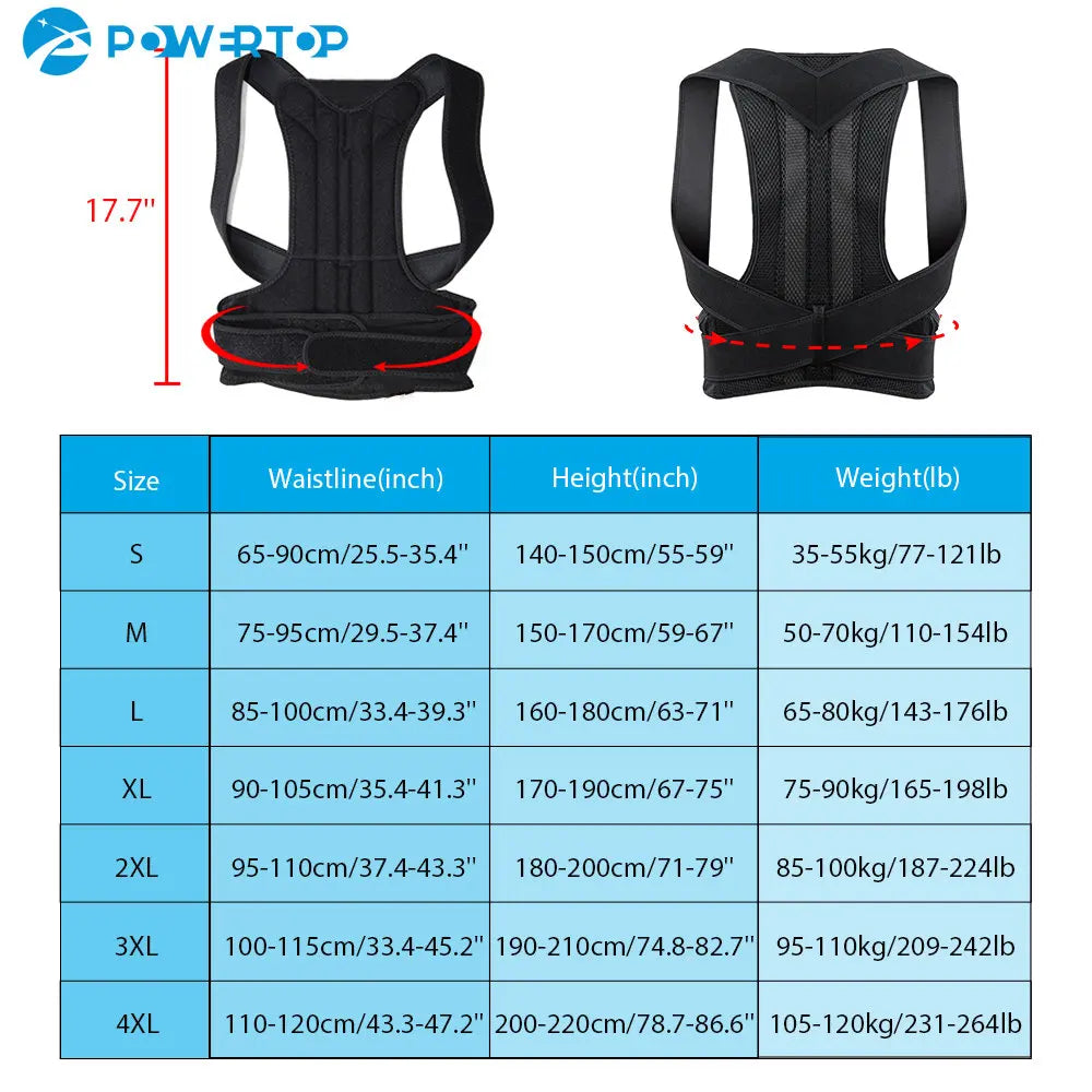 Adjustable Back Posture Corrector for Adults