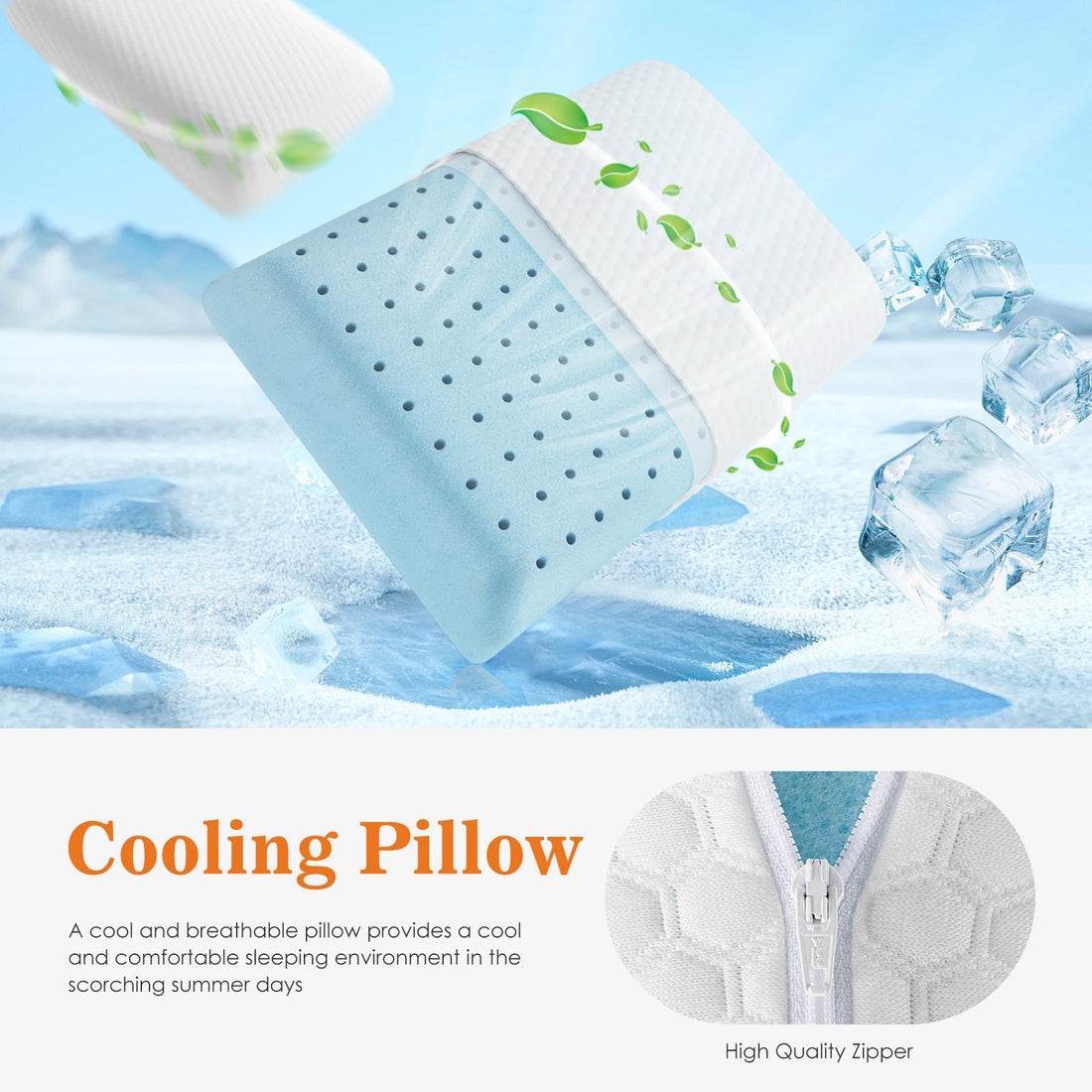 2-Piece Memory Foam Neck Pillow Set