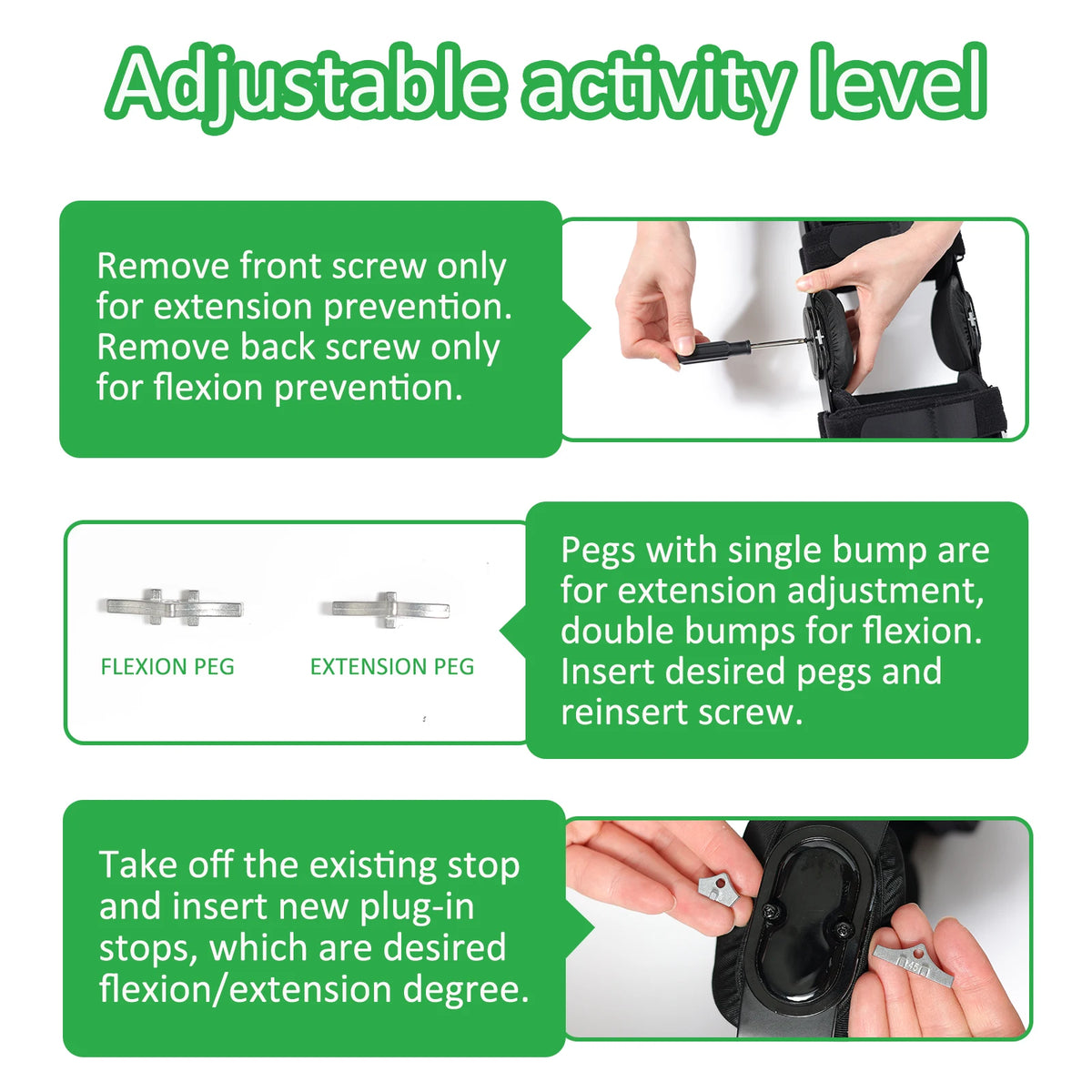 Dual-Hinge Knee Brace for Ligament Support