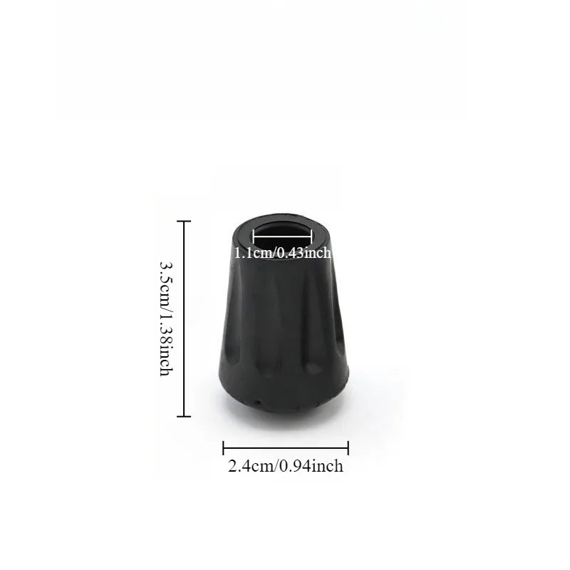 Anti-Slip Rubber Tips for Walking Sticks